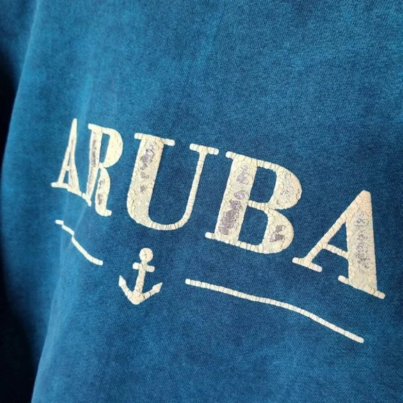 Vintage flex wear XL aruba  stone wash crew neck - Picture 5 of 12